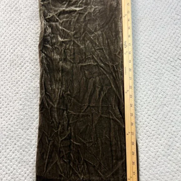 Fabiana Filippi Crushed Velvet Trouser Silk Blend Champagne Quiet Luxury Sz 44 - Picture 12 of 13